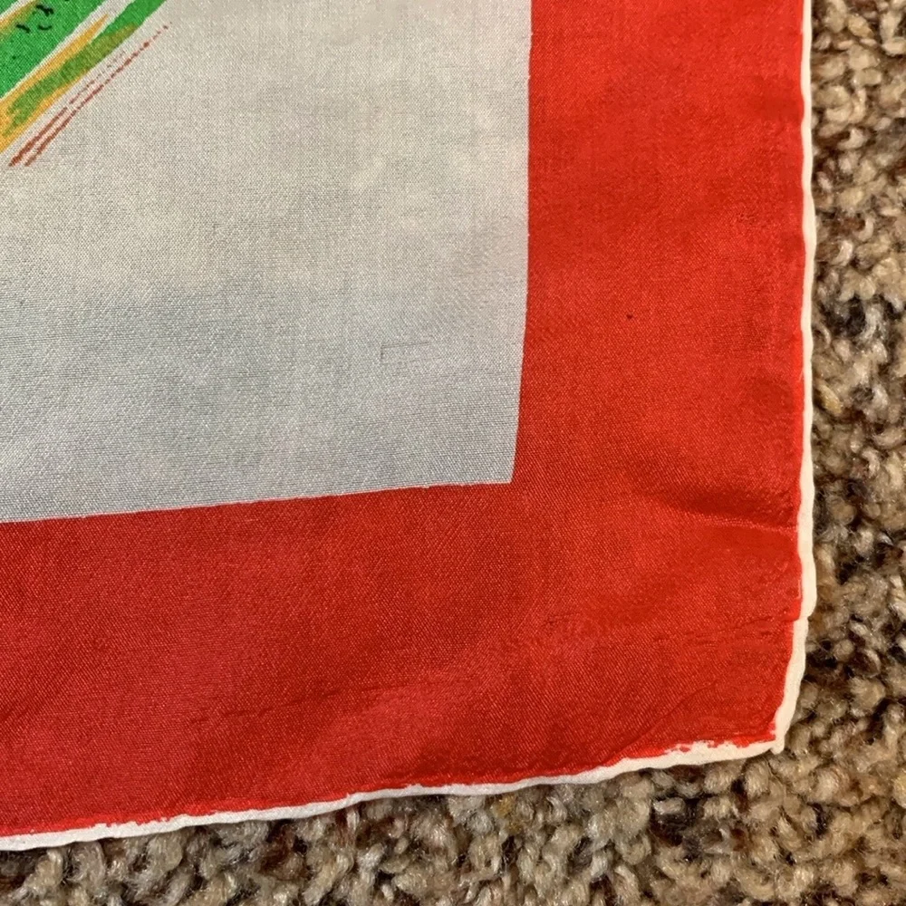 Vintage NASCAR silk scarf Southern 500 / Darlington, SC